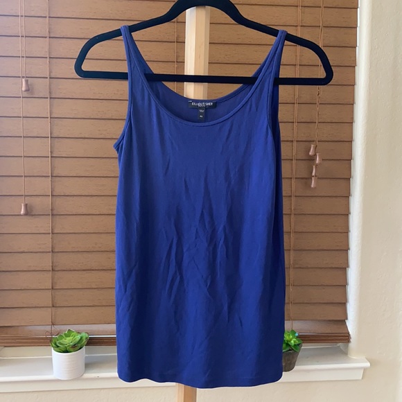 Eileen Fisher Silk Scoop Neck Camisole - Picture 2 of 6